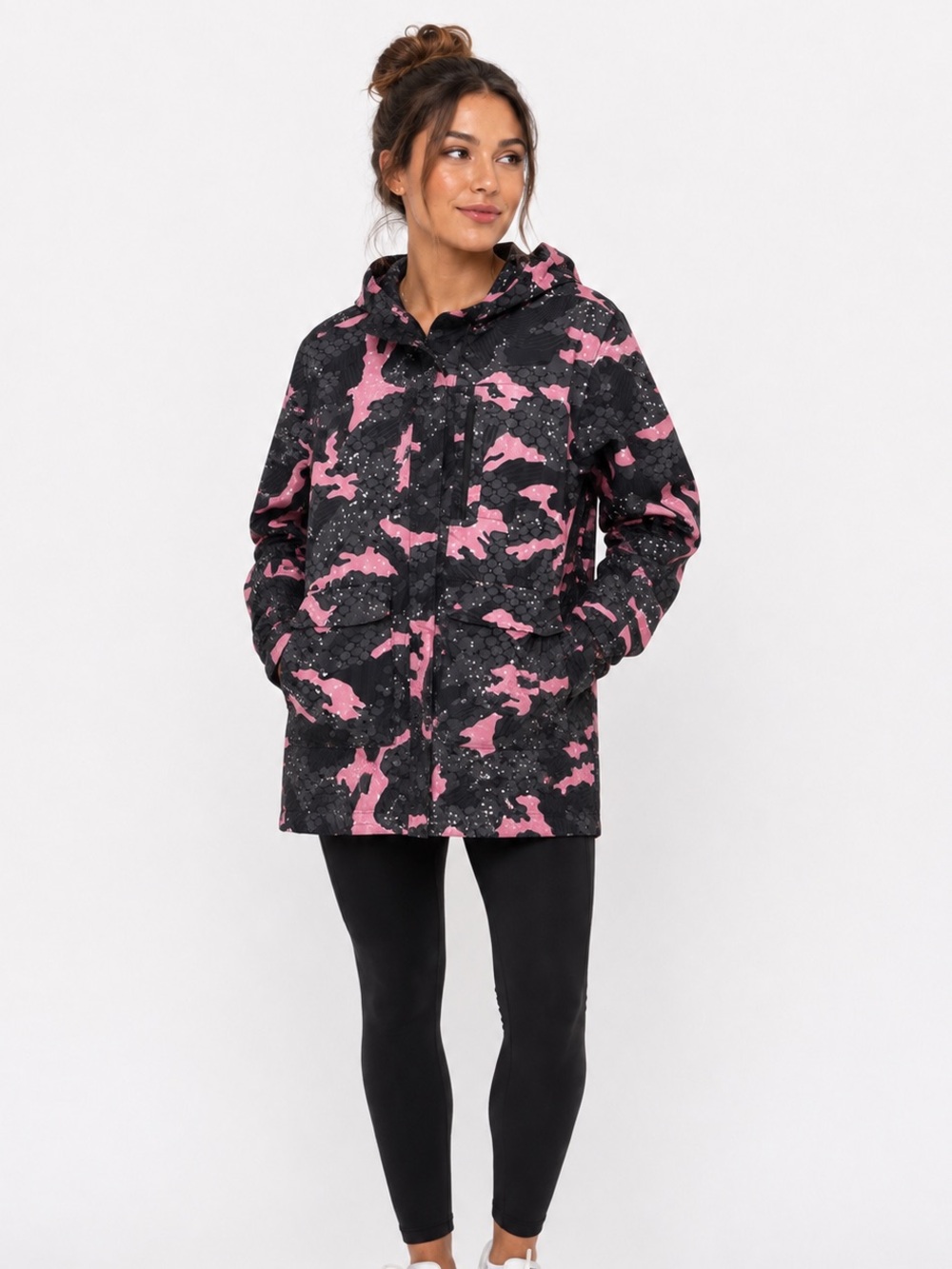 DC Snow ski Jacket size XS pink gray camo